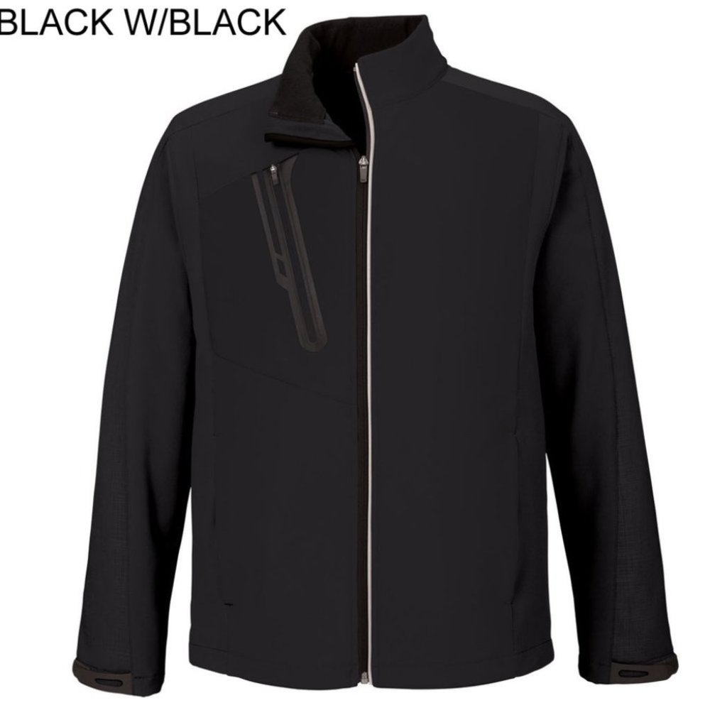NWT  NORTH END 88176 MEN TERRAIN SOFT SHELL Zip Black on Black Cozy Warm
